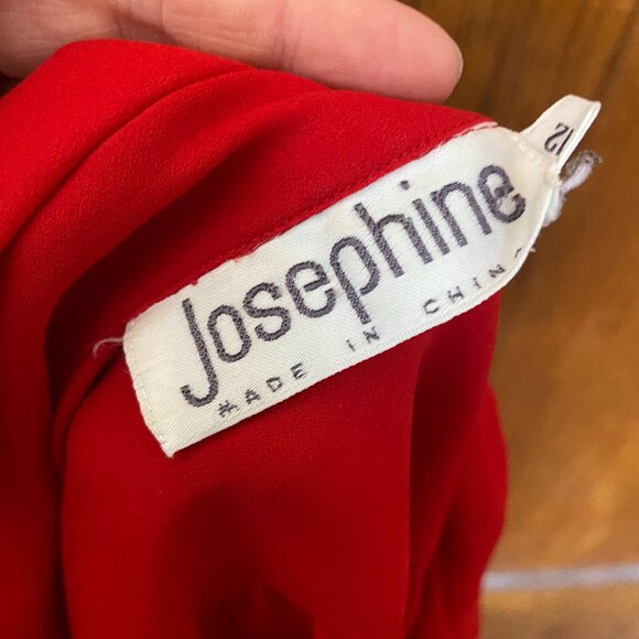 Red Vintage Blouse (Size 12) - Picture 4 of 5